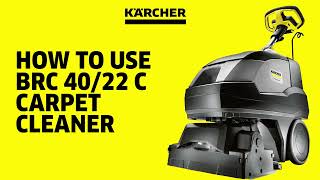 Ultimate Guide to Using the Kärcher BRC 4022 C Carpet Cleaner  Complete Tutorial [upl. by Llemij]