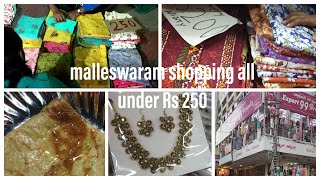 Malleswaram shoppingCheapest shoppingmalleswaram 8th cross street shoppingall under Rs250 [upl. by Stieglitz929]