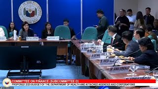 Proposed 2025 Budget of the Department of Health Senate Hearing [upl. by Ettennal123]