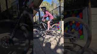 bottoming out on stair drop mtb mtbjumps [upl. by Caine]