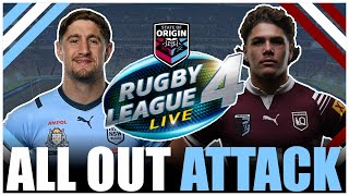 This State of Origin Game Was ALL OUT ATTACK by the NSW Blues vs QLD Maroons  Rugby League Live 4 [upl. by Zailer]