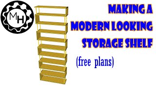 Making a Modern Shelf Free Plans [upl. by Essirehs]