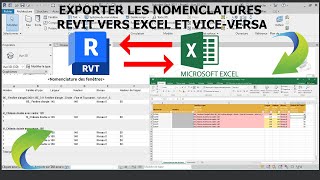 Exporter les nomenclatures Revit vers Excel et viceversa [upl. by Atika470]