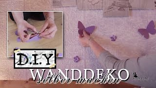 Wanddeko selber machen aus Papier DIY Idee [upl. by Adohr]