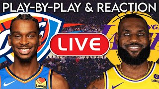 Los Angeles Lakers vs Oklahoma City Thunder LIVE PlayByPlay amp Reaction [upl. by Alvera]