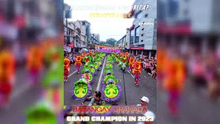 Masskara Festival 2024 quotRECAPquot THE CHAMPION OF 2023 STREETDANCE amp ARENA COMPETITON  BRGY GRANADA [upl. by Modeste]