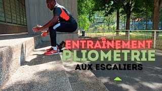 Entraînement de PLIOMÉTRIE pour Développer la Puissance Escaliers [upl. by Esir645]