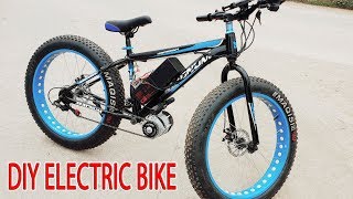 DIY Electric Bike 40kmh Using 350W Reducer Brushless Motor [upl. by Aissac]