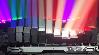 Zoom 12x60w rgbw 4in1 led beam wash bar moving head light stagelightingshow eventlighting [upl. by Brathwaite768]