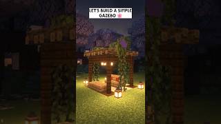 Gazebo In Minecraft minecraft shorts [upl. by Yornoc]