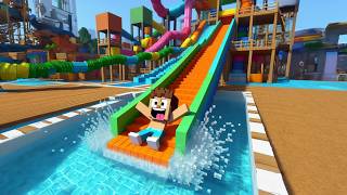 How To Make A Fun Waterslide in Minecraft [upl. by Remmus]