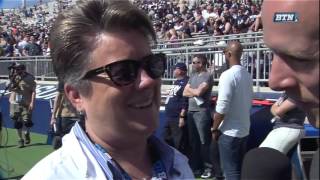 Sandy Barbour Interview  Penn State Spring Football [upl. by Sherwin74]