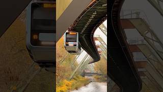 KurvenSlalom Schwebebahn 😊monorail schwebebahn wuppertal wsw [upl. by Eelrak]