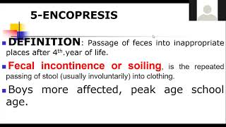 3 Encopresis and Enuresis [upl. by Holub]