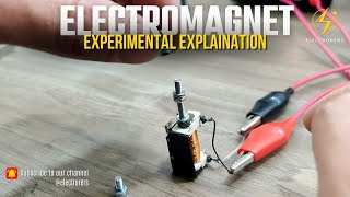 Electromagnet  Experimental Explaination  tech electrorers electromagnet [upl. by Porty61]