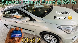 Supercar🏎️ Exhaust Sound Under ₹289 RevHeadz Tutorial  How to use OBD 2 Scanner Change Car Sound [upl. by Nhar]