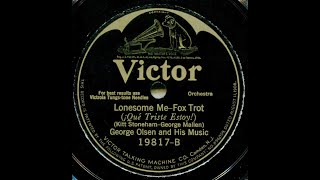 Lonesome MeGeorge Olsen and His Music 1925 [upl. by Cranston]