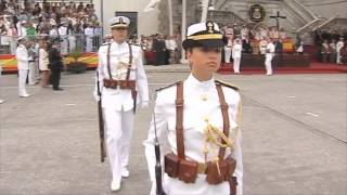 SSAARR los Príncipes de Asturias presidieron la entrega de Reales Despachos de la Armada [upl. by Jordain]