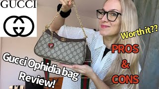 Gucci Ophidia small handbag Review What fits inside ways to wear what I love and dislike [upl. by Sitnik858]