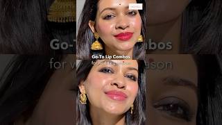 Your GoTo Lip Combos For Wedding Season ❤️✨ simplynam namratasoni lipstick shaadiglam lips [upl. by Repmek47]