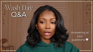 Relaxed Hair Wash Day Answering Your Most Asked Questions  Niara Alexis [upl. by Ainehs]