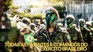 Todas as patentes e comandos do exército brasileiro [upl. by Maribel]