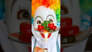 Clown’s GENIUS LOLLIPOP FOOD HACK 🍭😱👻shorts funny comedy ytshorts tiktok viral food [upl. by Nrehtac821]