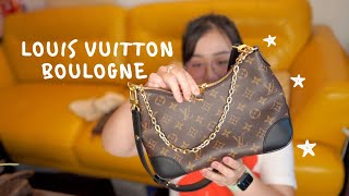 Louis Vuitton Boulogne Monogram M45831 手袋  2021  购物分享  送给妈妈的礼物  ALOHAJEANNE [upl. by Herzberg66]