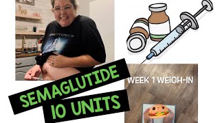 SEMAGLUTIDE • WEEK 1 • GLP1 SHOT • SIDE EFFECTS [upl. by Aldin]