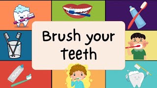 The Toothbrushing Song  Ridz Play School  Nursery Rhymes  Kids Songs [upl. by Iharas]