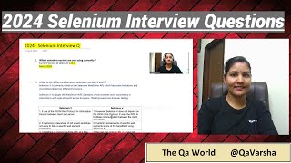 Selenium Automation 13  InEnglish 2024 Selenium Practical Interview Q Diff bw selenium 3 and 4 [upl. by Landing329]