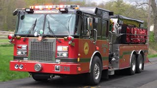 Trumbauersville Fire Company Tanker 58 Responding [upl. by Wershba304]