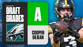 2024 NFL Draft Grades Eagles select Cooper DeJean No 40 Overall  CBS Sports [upl. by Ajnos]