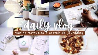 LA MIA ROUTINE MATTUTINA PER ESSERE PIÙ PRODUTTIVA COSA USO PER FARE JOURNALING  Creativemme [upl. by Inerney]