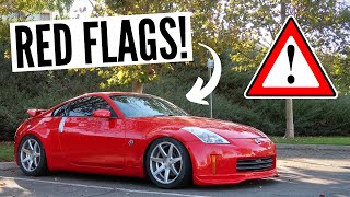 Three Red Flags When Buying A Nissan 350z [upl. by Cyd]