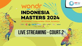 Court 2  WONDR BY BNI INDONESIA MASTERS 2024 DAY 4 [upl. by Adlai]