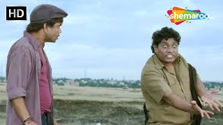 मैकेनिक जॉनी लीवर का रोड रोलर सीन  गिरगर्दन घाट  Khatta Meetha  Johnny Lever Rajpal Yadav  HD [upl. by Esiuolyram]