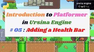 Introduction to Platformer in Ursina Engine in Python  5 Adding a Health Bar [upl. by Cletis]