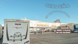 Ruta por CERDEÑA en AUTOCARAVANA🚐 Viajamos en Ferry a CERDEÑA ⛴ y visitamos la playa de Las Salinas [upl. by Namar]