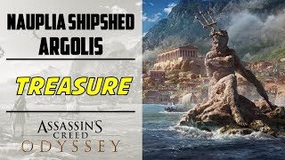 Nauplia Shipshed Argolis  Treasure Location  AC ODYSSEY [upl. by Jens]