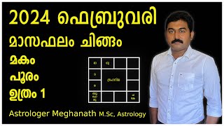 chingam february 2024 monthly predictions in malayalam [upl. by Aisatsanna423]