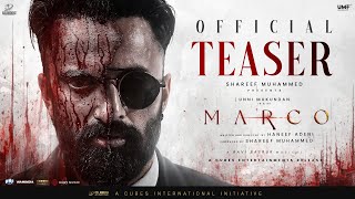 Marco Official Malayalam Teaser  Unni Mukundan  Shareef Muhammed  Haneef Adeni  Ravi Basrur [upl. by Leicester]