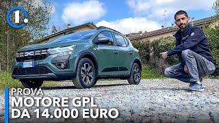 Dacia SANDERO GPL prova del MOTORE a GAS⛽️💰100 CV da 14000 euro [upl. by Malvino]