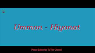 Ummon  Hiyonat 1 Hour [upl. by Caron281]