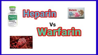 Heparin vs warfarin  Anticoagulant  anaesthesiawithbabar2576 [upl. by Eilloh]