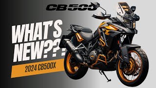 2024 Honda CB500X Whats New  Powerful Agile and Features [upl. by Sicard486]