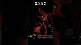 FNaF 1  Foxy Jumpscare 025x  2x speed [upl. by Gonroff]