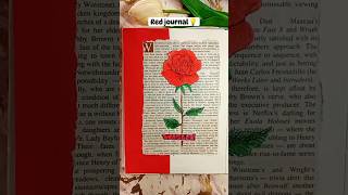 Red journal💡❤️With diy supplies journal journalideas red viralshorts artdiy [upl. by Gilba]