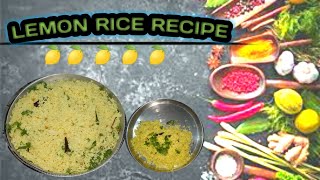 lemon rice easy recipe  easy lunch box recipe  indian recipes homemade quick amp tasty lemon rice [upl. by Glover]