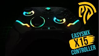 EasySMX X15 Wireless Controller with RGB Lighting  Review and test easysmx gamecontroller [upl. by Amzaj131]